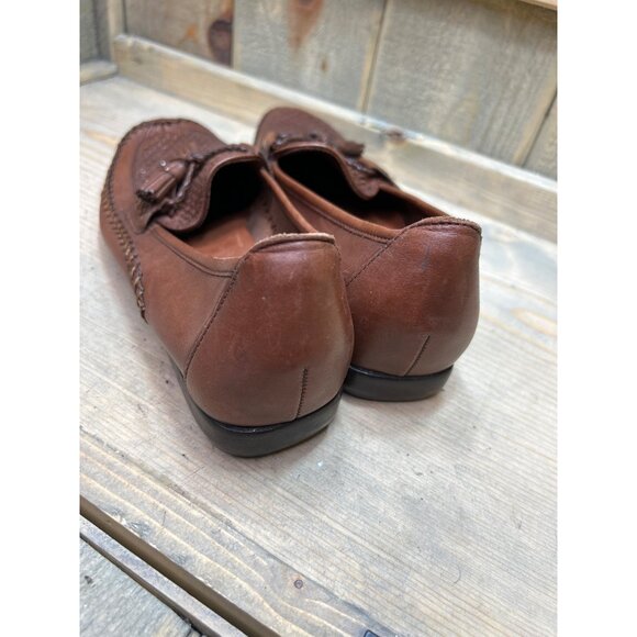 Cole Haan Country Womens Tan Brown Leather Tassel Loafers 8.5 AA - Picture 6 of 8